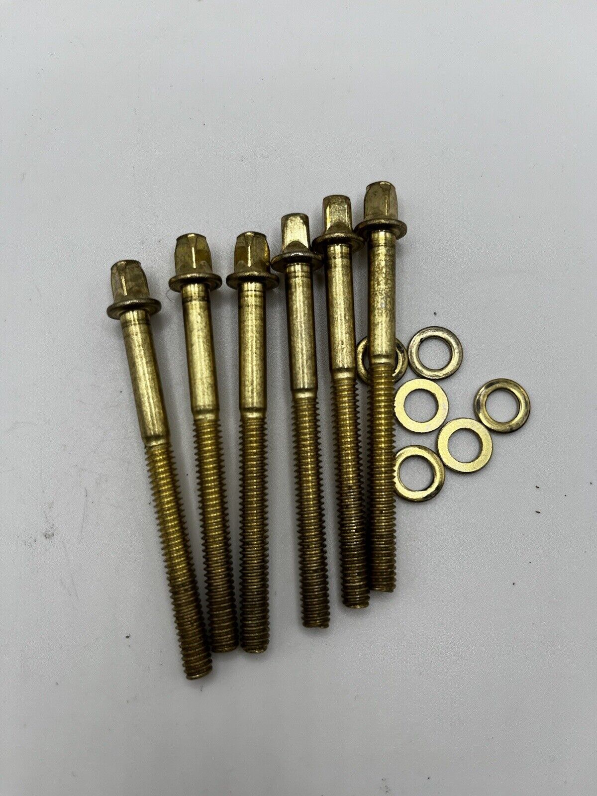 Drum Kit Tension Rods Gold Colour for Toms - Pack of 6 