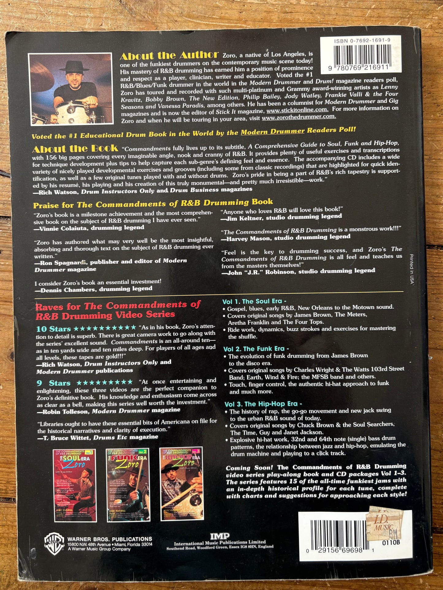 The Commandments of RnB Drumming - A Comprehensive guide to Soul, Funk & Hip Hop