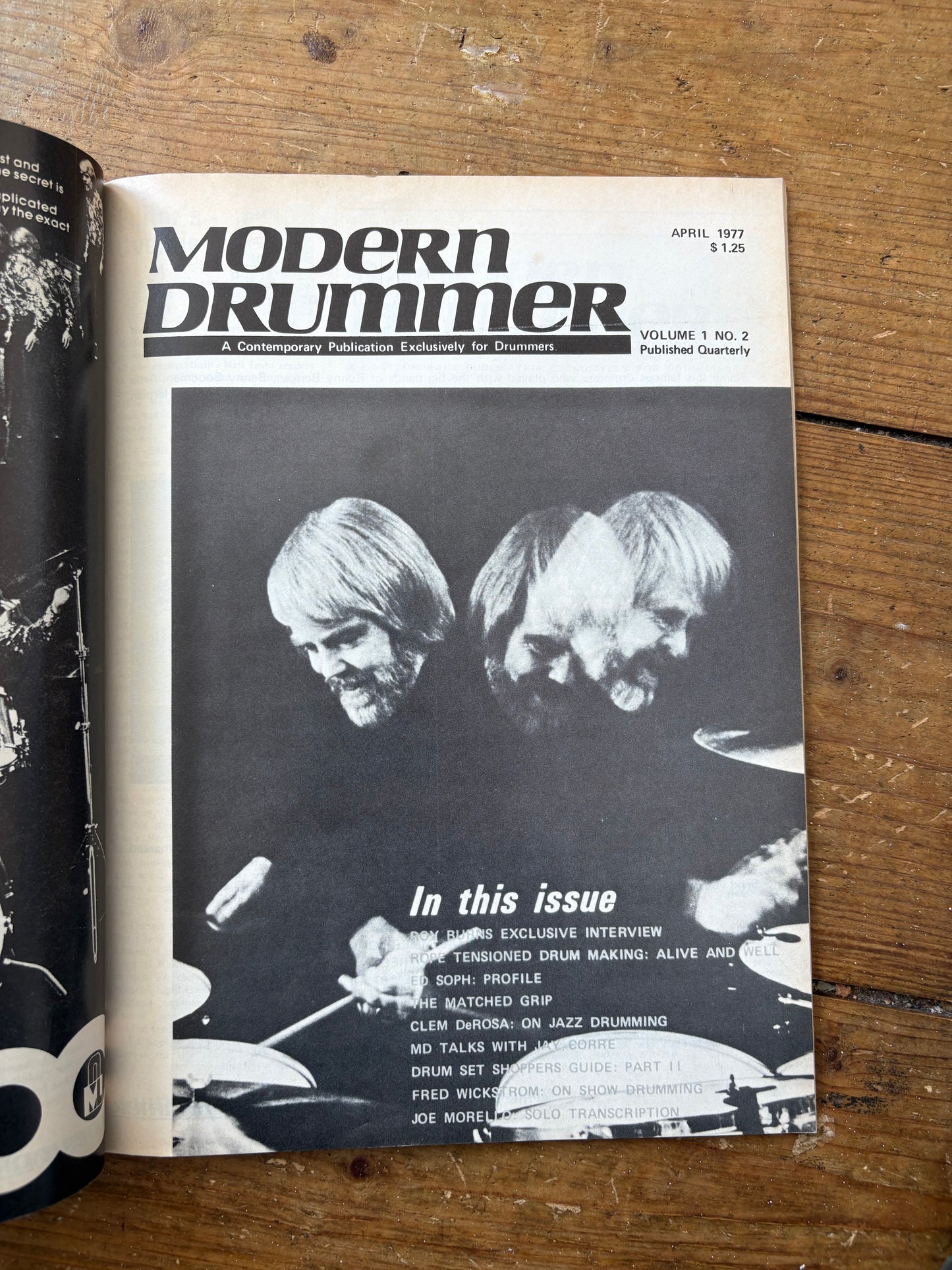 Modern Drummer Magazine - The First year; Vol 1 Nos 1-4