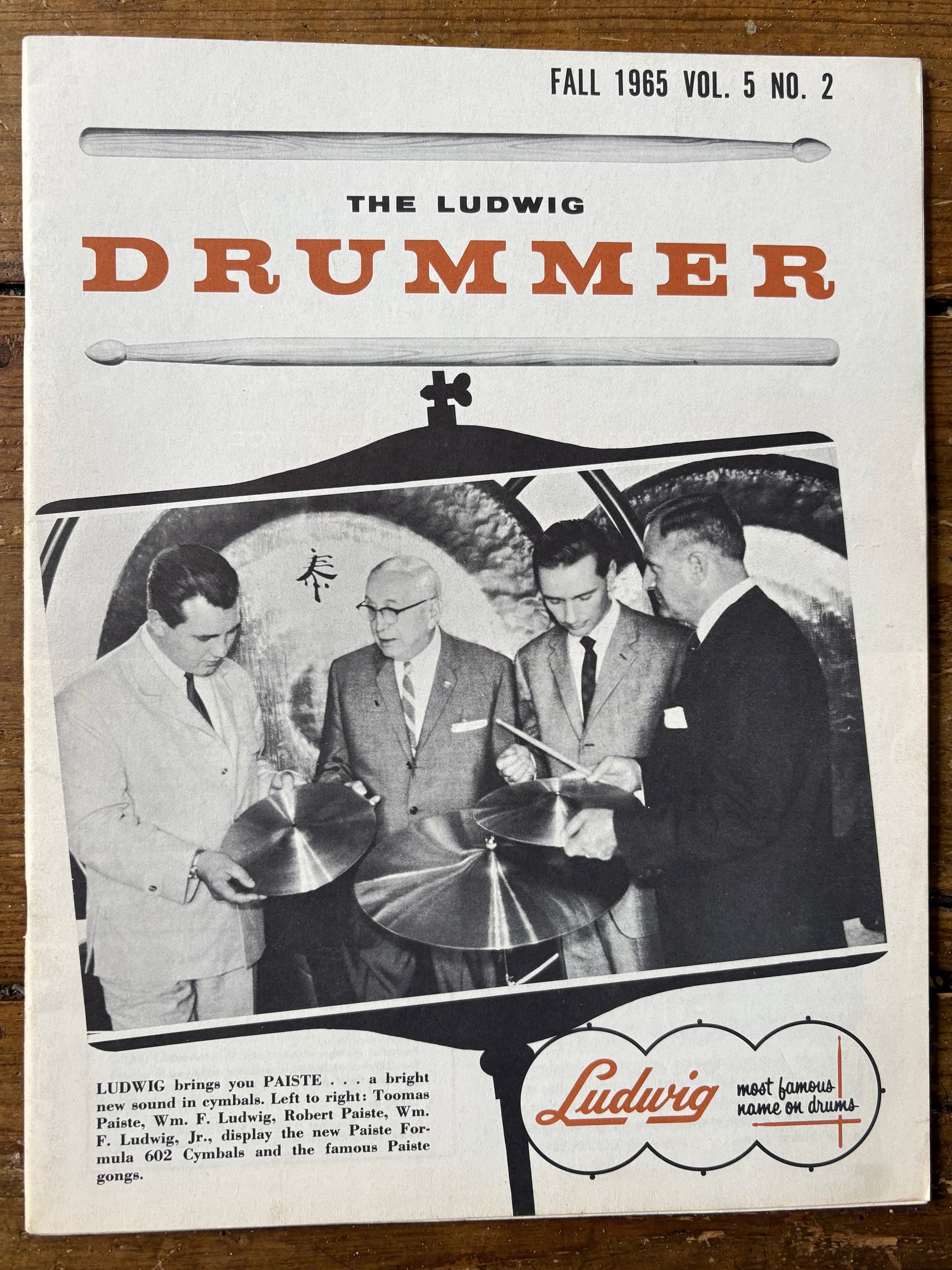 Ludwig Drummer Magazine - Fall 1965 Vol 5, No 2