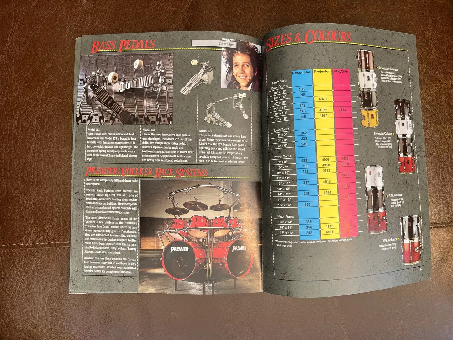 Premier Drums Catalogue 1990