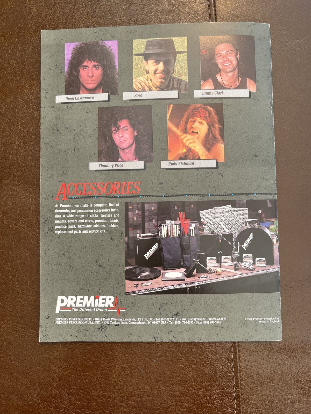 Premier Drums Catalogue 1990