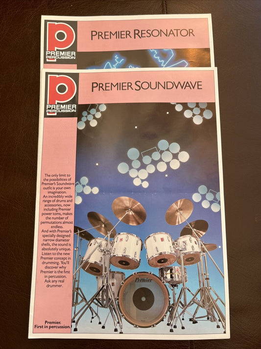 Premier Drum Brochures - Resonator & Soundwave