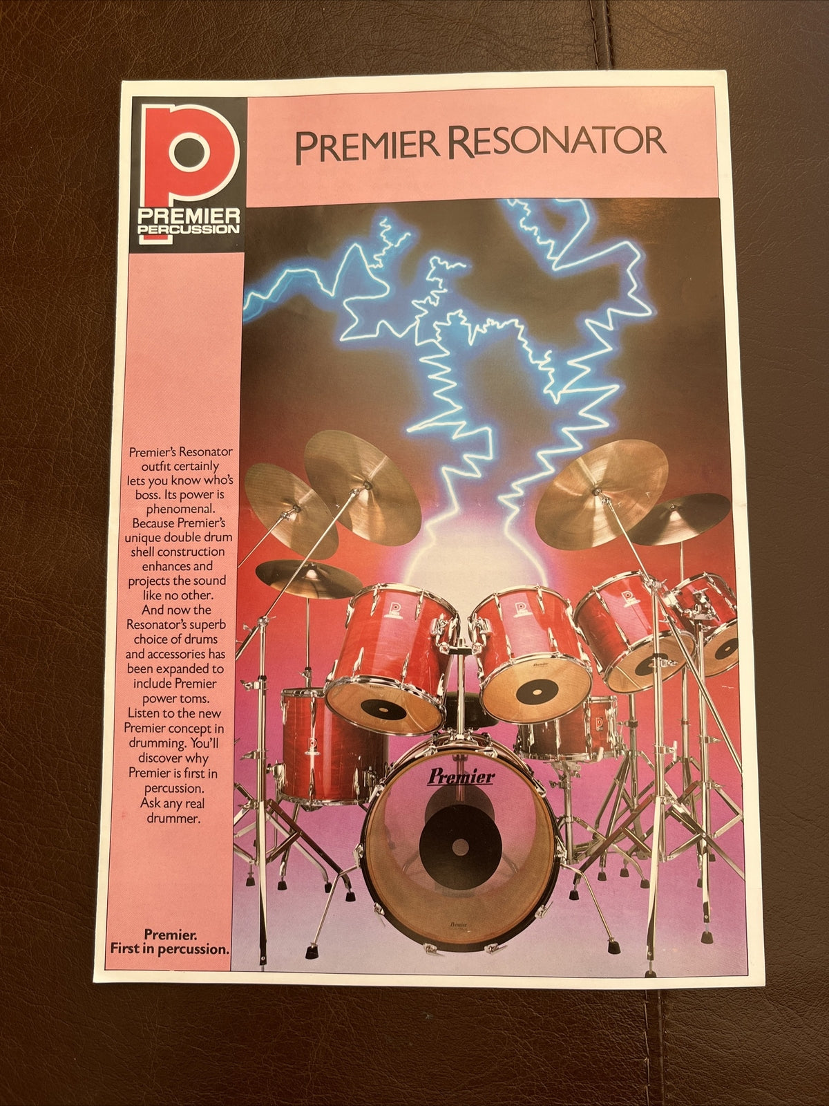 Premier Drum Brochures - Resonator & Soundwave