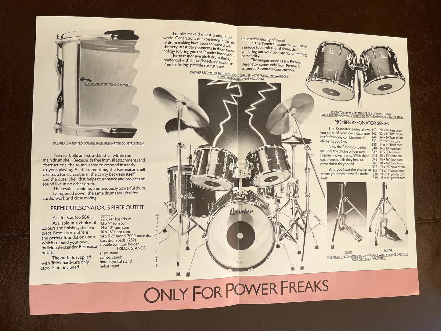 Premier Drum Brochures - Resonator & Soundwave