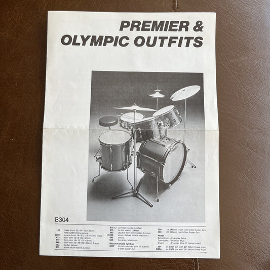 Premier Olympic Drums Brochure